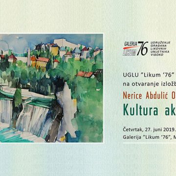 Izložba ”Kultura akvarela” Nerice Osmančević Abdulić u Galeriji „Likum ‘76“