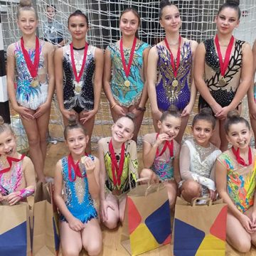 Članice Kluba ritmičke gimnastike „Visoko“ postigle odlične rezultate na turniru „Arabesque Cup 2019“