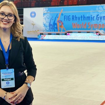 Amina Hadžimehanović (KRG PIRUETA) učesnica Svjetskog simpozija ritmičke gimnastike u Moskvi