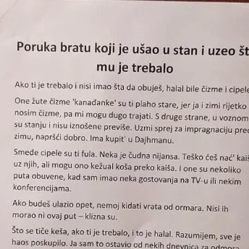 Lopov opljačkao stan uredniku portala “Šatro”, njegova reakcija: Ne mogu ti halaliti što si ušao u obući