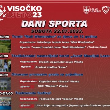 DANI SPORTA – Visočko ljeto 2023