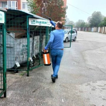 ZAVRŠETAK RADOVA na planskom čišćenju, sapiranju, dezinfekciji i dezinsekciji zelenih otoka i kontejnera