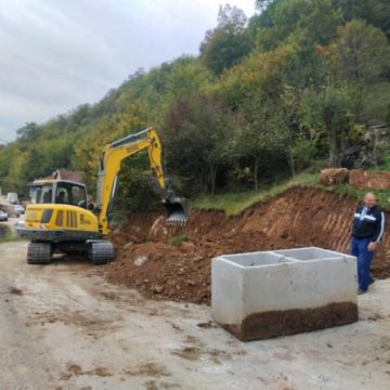 PROŠIRENJE puta i sanacija klizišta u Podvincima