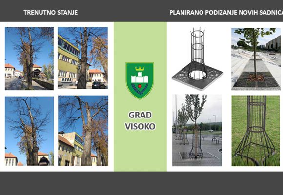 OBAVJEŠTENJE IZ GRADSKE UPRAVE GRADA VISOKO O UKLANJANJU OBOLJELIH I ZASTARJELIH DRVOREDA